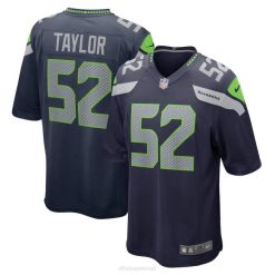 NFL Männer Seattle Seahawks Darrell Taylor Nike College Navy Spieltrikot 4R0Z4137 Kleidung