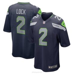 NFL Männer Seattle Seahawks Draw Lock Nike College Navy Game Jersey 4R0Z3245 Kleidung