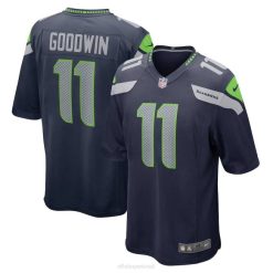 NFL Männer Seattle Seahawks Marquise Goodwin Nike College Navy Heimspiel-Spielertrikot 4R0Z2519 Kleidung
