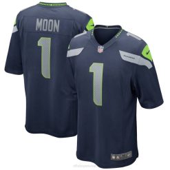 NFL Männer Seattle Seahawks Warren Moon Nike College Navy Game-Trikot für pensionierte Spieler 4R0Z2535 Kleidung