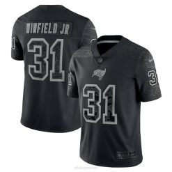 NFL Männer Tampa Bay Buccaneers Antoine Winfield Jr. Nike schwarzes RFLCTV Limited-Trikot 4R0Z1459 Kleidung