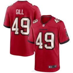 NFL Männer Tampa Bay Buccaneers Cam Gill Nike rotes Spieltrikot 4R0Z6377 Kleidung