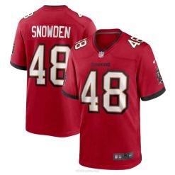 NFL Männer Tampa Bay Buccaneers Charles Snowden Nike rotes Heimspiel-Spielertrikot 4R0Z6469 Kleidung