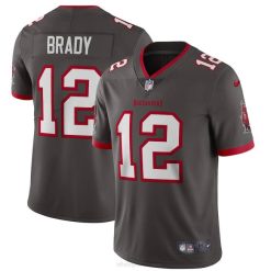 NFL Männer Tampa Bay Buccaneers Tom Brady Nike Pewter Alternative Vapor Limited Trikot 4R0Z145 Kleidung