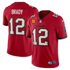 NFL Männer Tampa Bay Buccaneers Tom Brady Nike Red Captain Vapor Limited Trikot 4R0Z85 Kleidung