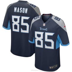 NFL Männer Tennessee Titans Derrick Mason Nike Navy Game Ruhestandsspielertrikot 4R0Z5899 Kleidung