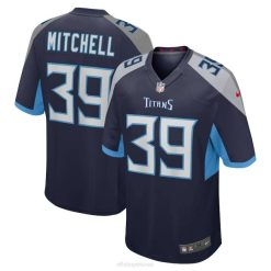 NFL Männer Tennessee Titans Terrance Mitchell Nike Navy Heimspiel-Spielertrikot 4R0Z4491 Kleidung