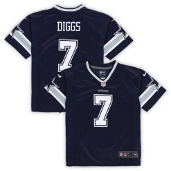 NFL Männer Vorschul-Dallas-Cowboys-Trevon-Diggs-Nike-Navy-Game-Trikot 4R0Z1085 Kleidung