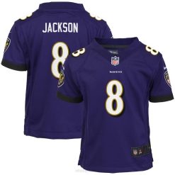 NFL Männer Vorschule Baltimore Ravens Lamar Jackson Nike lila Spieltrikot 4R0Z4747 Kleidung