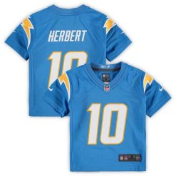 NFL Männer Vorschule Los Angeles Chargers Justin Herbert Nike Powder Blue Spieltrikot 4R0Z785 Kleidung