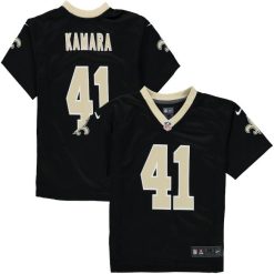 NFL Männer Vorschule New Orleans Saints Alvin Kamara Nike Black Player Game Jersey 4R0Z2251 Kleidung