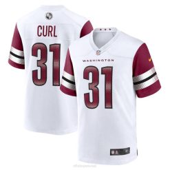 NFL Männer Washington Commanders Kamren Curl Nike weißes Spieltrikot 4R0Z6099 Kleidung