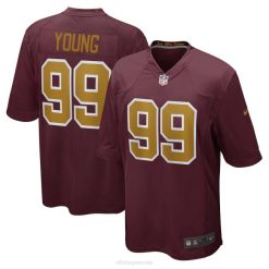 NFL Männer Washington Football Team Chase Young Nike Burgundy Alternative Game Jersey 4R0Z2641 Kleidung