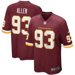 NFL Männer Washington Football Team Jonathan Allen Nike Burgundy Heimspieltrikot 4R0Z2339 Kleidung